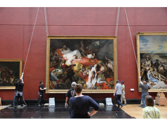 The orgiastic resurrection of Sardanapale at the Louvre